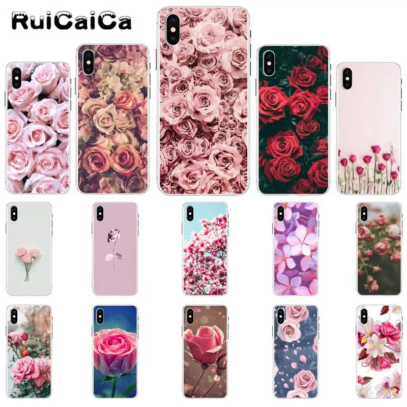RuiCaiCa Цветок Розовые Пионы Пион DIY роскошный высококачественный чехол для
