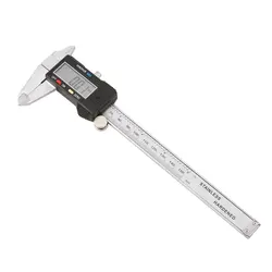 Pied à coulisse en acier, outil de mesure micrométrique professionnel avec affichage numérique LCD, 150mm, 15cm, 6 pouces 