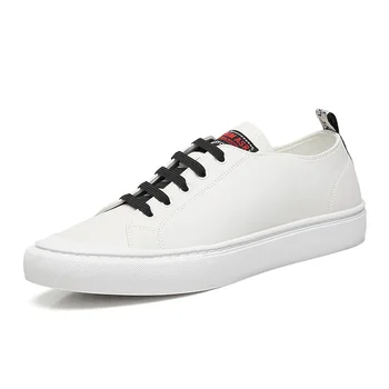 

NXY New Arrival Summer Sneakers White Genuine Leather Breathable Running Shoes Mens Casual Daily Footwear Lace Up Tenis Flats