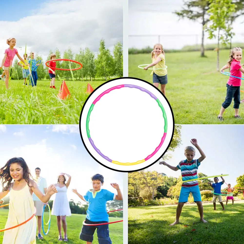 Jeu De 10 Anneaux De Marelle En Plastique - Cerceaux D'exercice Portables Pour Enfants | Développe Coordination Et Créativité