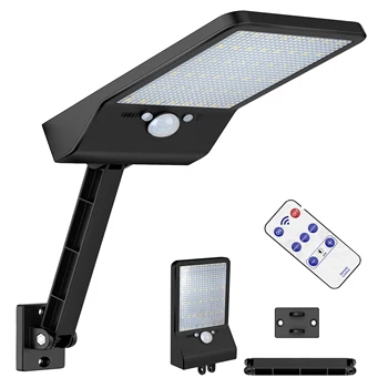 

48 LED Solar Lamp 3 ModesHuman Body duction Wall Light Dimmable Outdoor Garden Yard Path with spotlight flo s O