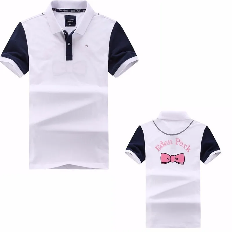 Hombre eden park Топ для мужчин короткий рукав Повседневная регби рубашка camisa вышитые eden park поло мужская