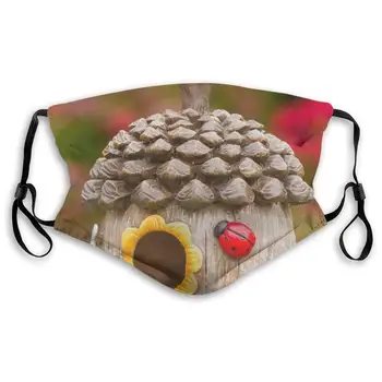 

Fillter Mask for Men Bird of Peace Adjustable Windproof Mask Anti Dust Ear Loops for Woodworking Double Protection