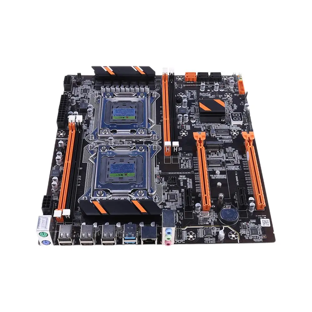 Best Price X79 Dual CPU LGA2011 Motherboard E5 4×DDR3 DIMM Desktop Computer Mainboard M.2