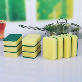 

10/20Pcs Household Kitchen Sponges Scouring Pads Dish Washing Cleaning Sponge Scrubbing Cleaning Pads Household Cleaning Tools