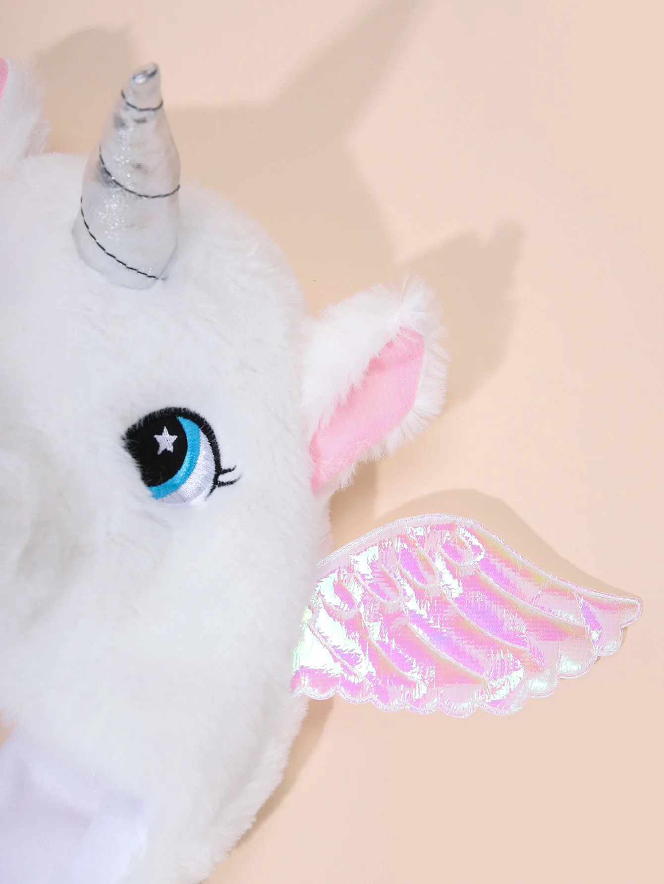 Fluffy Unicorn Fleece Hat With Wings