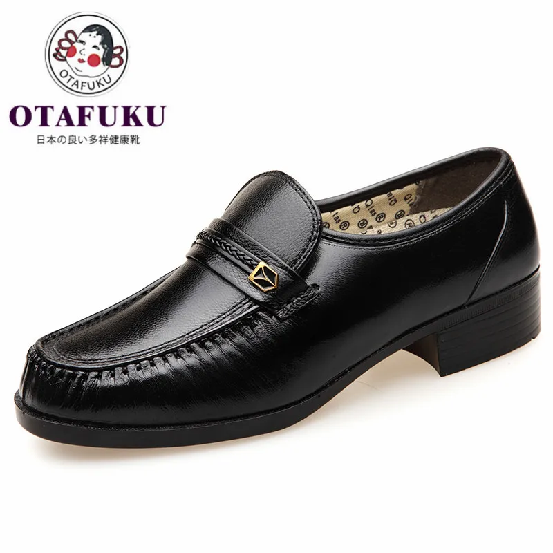 

Exercise Aandal MEN'S Shoes Autumn Leather Shoes Comfortable Foot Covering Casual Genuine Leather Shoes Dad Business Loafers 128