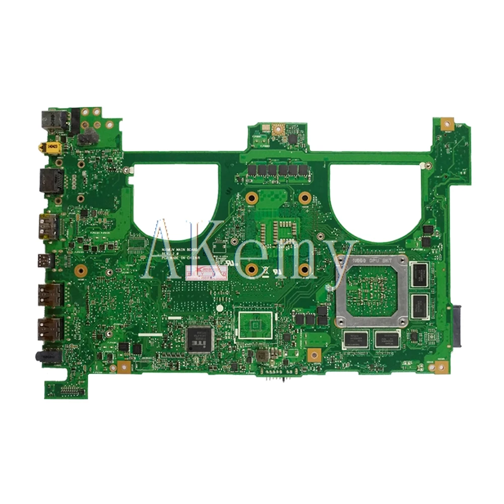 N550JK  Laptop Motherboard For Asus N550jv N550JK N550J N550JX I5-4200HQ GT850M GPU Mainboard 100% test ok
