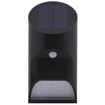 

18 LED Solar Wall Light 1W Solar Motion Sensor / Bamboo Downlight, Indoor and Outdoor Flood Light Landscape Lighting, White Ligh