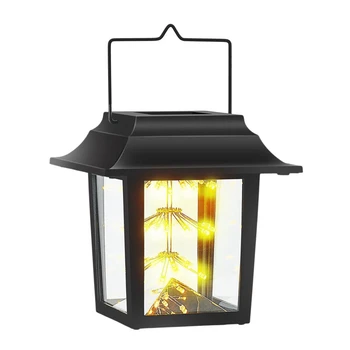 

Solar Starry Candle Light LED Lamp Garden Hanging Lamp Solar Wind Light Outdoor Holiday Garden Decoration Lights