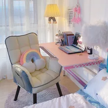 INS – chaise d'ordinateur confortable pour maison et bureau, Support de taille ergonomique, pour jeu, chambre à coucher, tabouret d'étude, siège arrière, chaise de patron