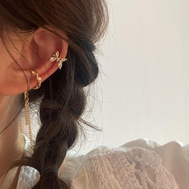 Punk Gold Metal Ear Cuff Ear Clip for Women No Pierced C Shape Geometric Small Ear Cuff Ear Wrap Ear Cuff Clips Jewelry