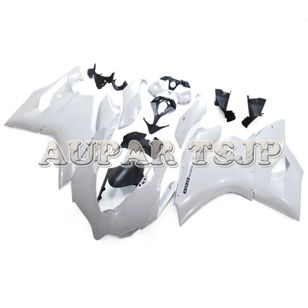 Полный комплект кузовных деталей для Ducati 899 2012 Обтекатели 1199 2012 рамы кузова ABS Пластиковые чехлы инжекционные Cowlings жемчужно-белые