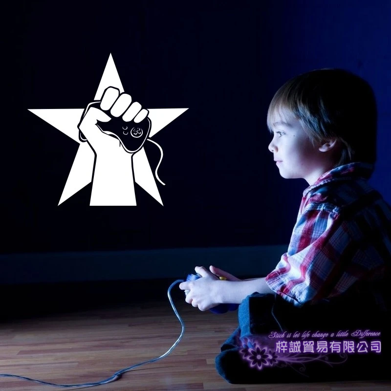 Игра наклейка на ручку Видео игровой контроллер Стикеры играть плакаты тематики