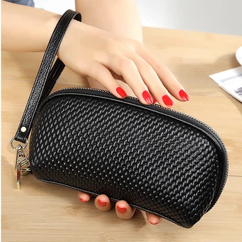 

2020 new ladies clutch bag Japanese and Korean version of simple and stylish large-capacity clutch bag cross pattern clutch