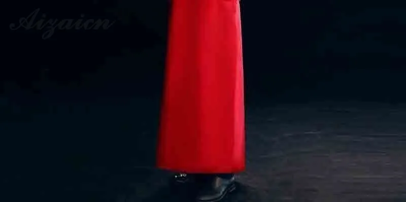 Восточный стиль красный ретро длинный Cheongsam современный для мужчин Qi Pao китайское традиционное свадебное платье Qipao продвижение халат костюм