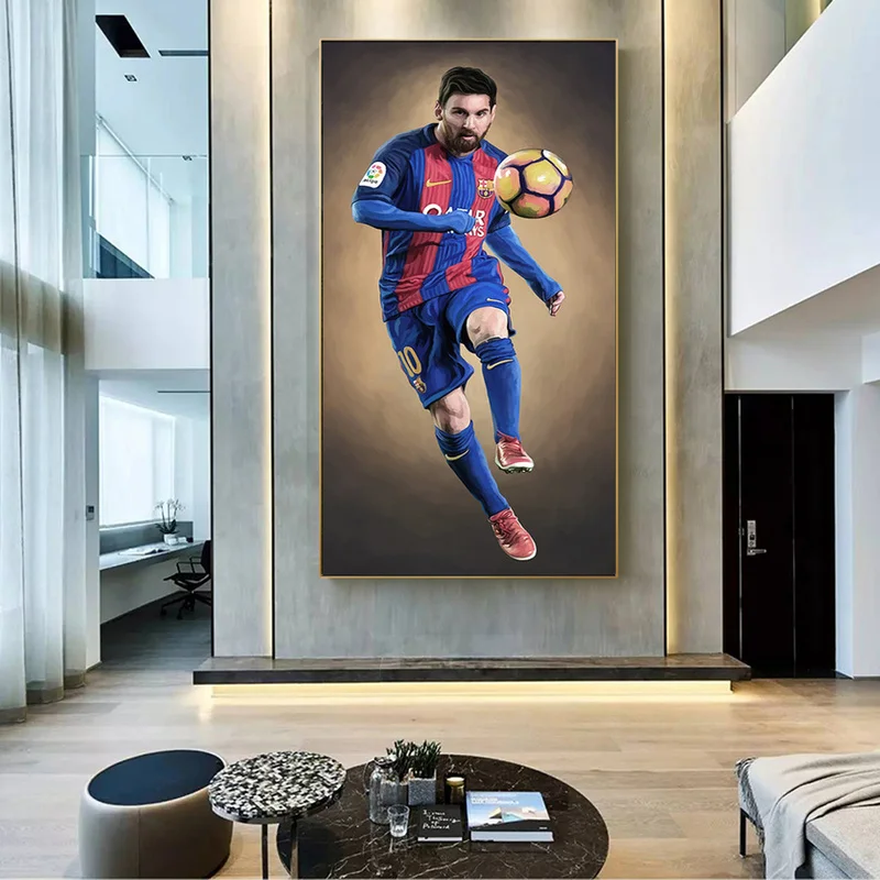 

Football Star Posters Soccer Player Paintings Print On Canvas Sport Wall Art Modular Pictures for Living Room Home Decor Cuadros