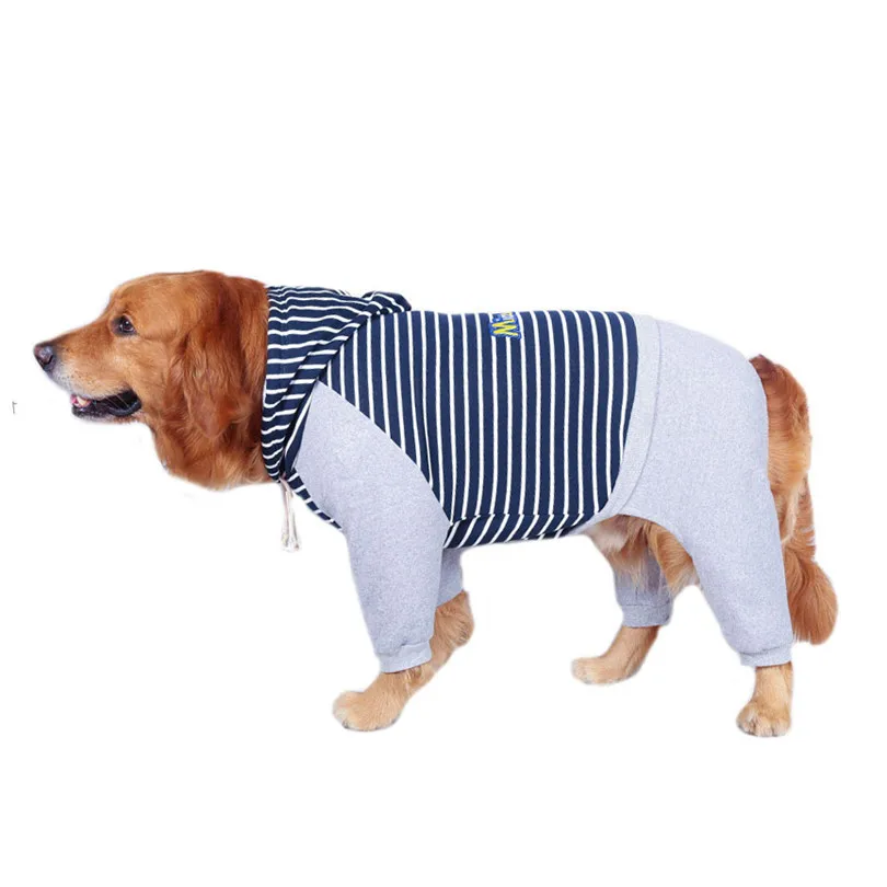 Cotton jumpsuit clothes for large dogs (7)