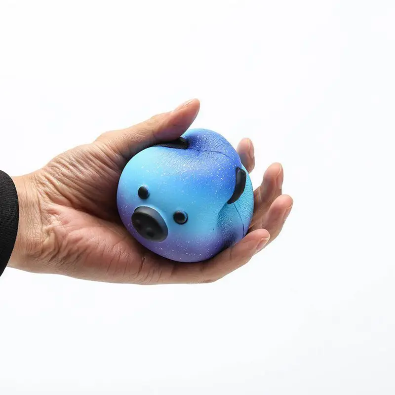 Антистрессовая милая мягкая игрушка Galaxy Pig Squishy медленно поднимающиеся животные Squishi ремешок для телефона мягкие забавные игрушки для детей