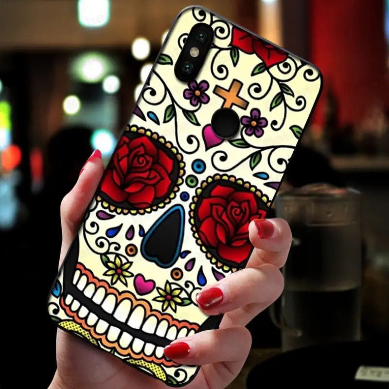 sugar Mexican Skull Girl tattooed Art