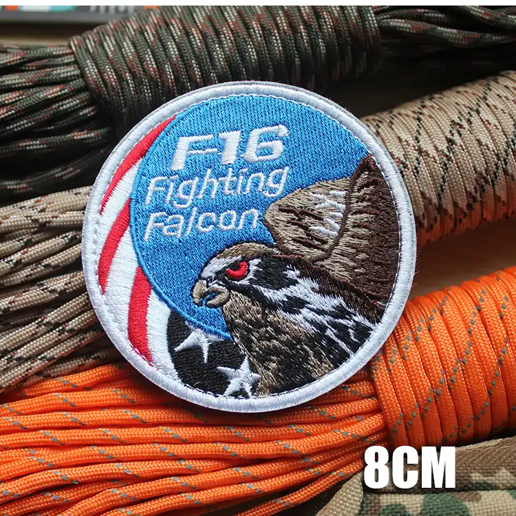 Embroidery Patch F16 Fighting Falcon Washington USS George Neptune