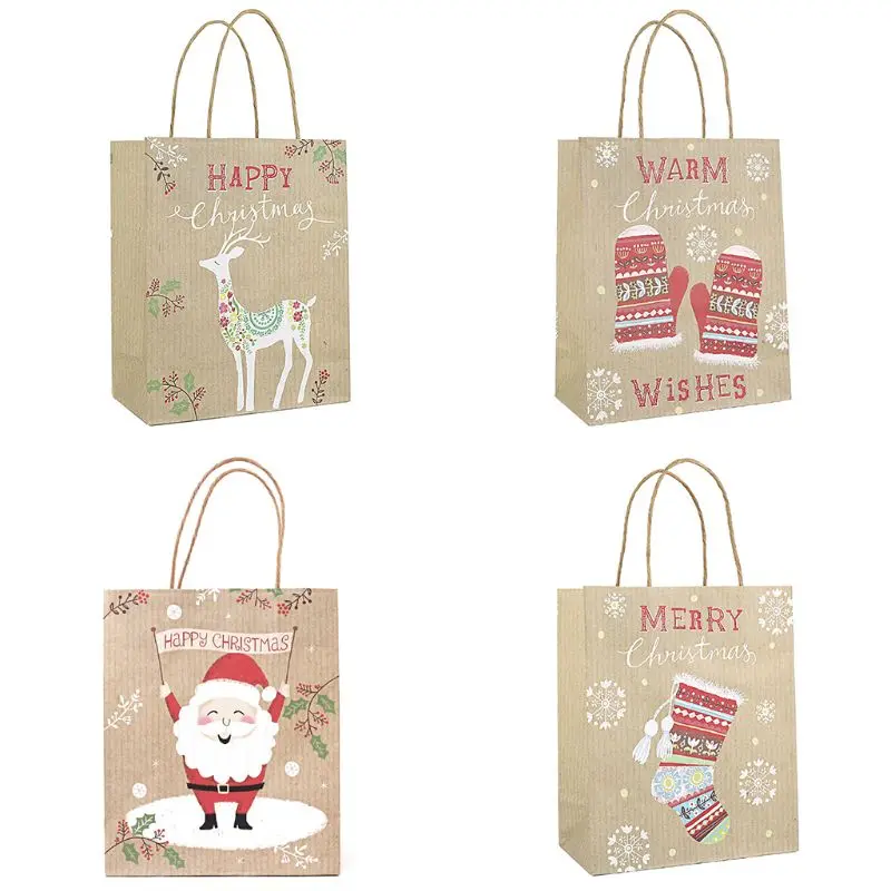 

24 Pcs Paper Christmas Craft Bag Assortment/CHRISTMAS/HOLIDAY wrap 94
