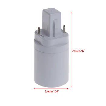 

G24 to E27 Socket Base Screw LED Lamp Halogen Light Bulb Adapter Converter