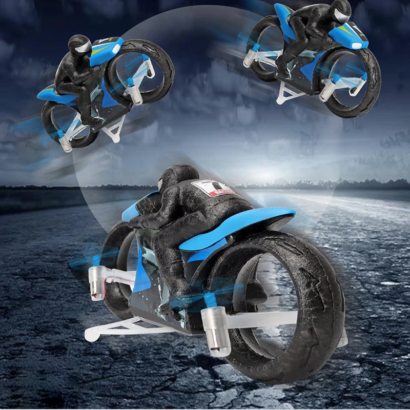 

24GHZ Newest Remote Control Led Helicopter Deformation Motorcycle Folding Four-axis Aircraft Rc Quadcopter Toy For Kid Motorrad