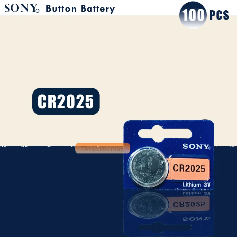 100 шт./лот SONY оригинальный cr2025 батарейки таблеточного типа cr2025 3 V литиевая батарея Батарея для часы с калькулятором Вес масштаба