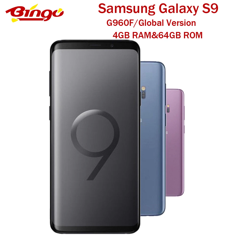 Samsung Galaxy S9 G960F оригинальная глобальная версия Android телефон Exynos Восьмиядерный 5," 12 МП и 8 Мп ram 4 Гб rom 64 Гб NFC отпечаток пальца