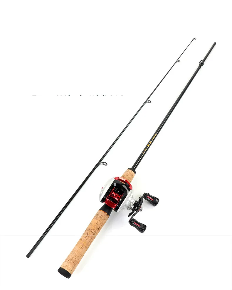 1.8m 2.1m Spinning Rod FRP Fishing Peche M Power Fish Pole Telescopic Casting Fishing Olta with Wheel Ultrashort Fishing Tackles
