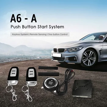 

Car Start Stop Button Keyless Entry System Door Lock with Remote Control Auto Security Alarm Engine Starter Anti-Theft Device
