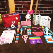 Детский игровой дом доктор игрушка набор, головоломка Моделирование Ткань сумка медицинская коробка, моделирование медсестры инъекции медицинский мешок