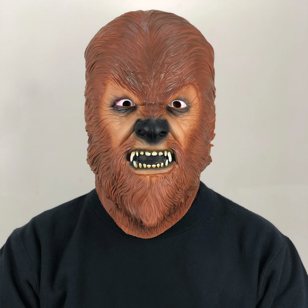 Chewbacca Mask Star War Cosplay Animal Orangutan Latex Masks Helmet Halloween Carnival Party Props