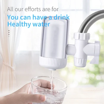 

Tap Water Purifier Kitchen Faucet Washable Ceramic Percolator Mini Water Filter Filtro Rust Bacteria Removal Replacement Filters