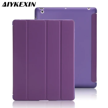 

Case for iPad 2 3 4 Case Silicone Soft Back Folio Stand with Auto Sleep/Wake Up PU Leather Smart Cover for iPad 3 4 2 Case 9.7
