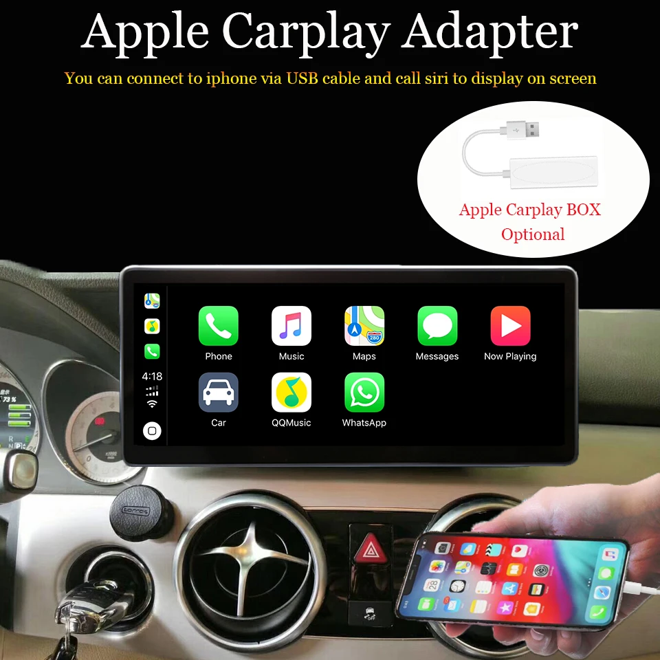 Excellent Car radio Android multimedia audio player For Mercedes Benz GLK X204 2013-2015 10.25 inch touch screen GPS Support Carplay 10