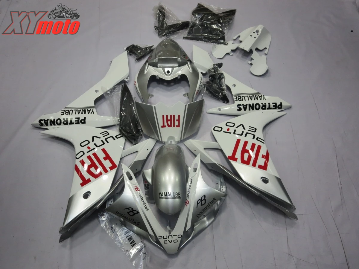 

Motorcycle Fairing Kit For Yamaha YZF1000 R1 07-08 Injection ABS Plastic Fairings R1 2007-2008 Gloss White FIAT Bodyworks
