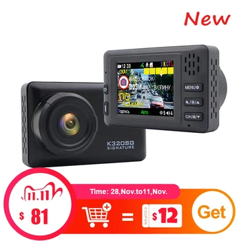 

Karadar Car anti radar detector DVR video recorder camera signature Hitec 3518 GPS in magnetic bracket 2.4inch IPS screen