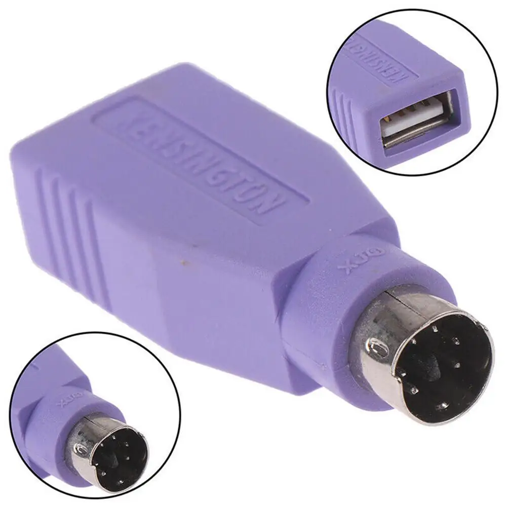 

PC Adapter USB Female to PS2 Male Adapter for U-port to Round Port Mouse