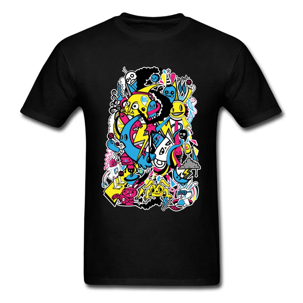 

Well Chosen Gift Tops T Shirt Seasons Doodle Funny Cartoon T-Shirts Cotton Summer/Autumn O-Neck T-Shirt Slim Fit T Shirts Funny