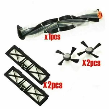 

5pcs/set Robot Filter Cleaning Kit For Neato Botvac D Series D7 D5 D3 D7500 D8500 Main Side Brushes Kit