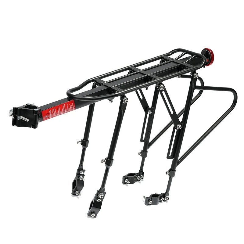 

Bicycle Rack MTB Aluminum Alloy Frame Bike Rear Rack Reflector Seat Post Mount Pannier Luggage Carrier Shelf Bracket Quick Relea