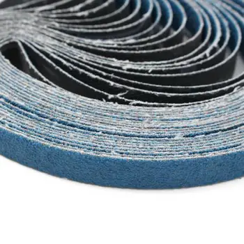 

20pcs Alumina Sanding Belts Finishing Polishing Machinery Woodworking Metal Materials Abrasive Sanding Pads