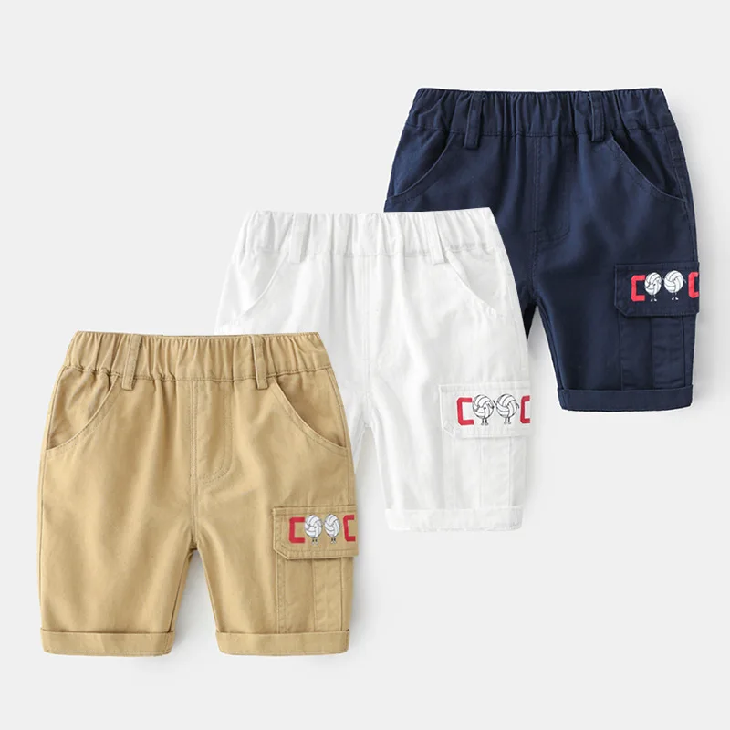 

Baby Boy Summer Beach Shorts Kids short Pants Boys Casual Shorts Embroidery Thin Trousers Infant Elastic Waist Children Clothing