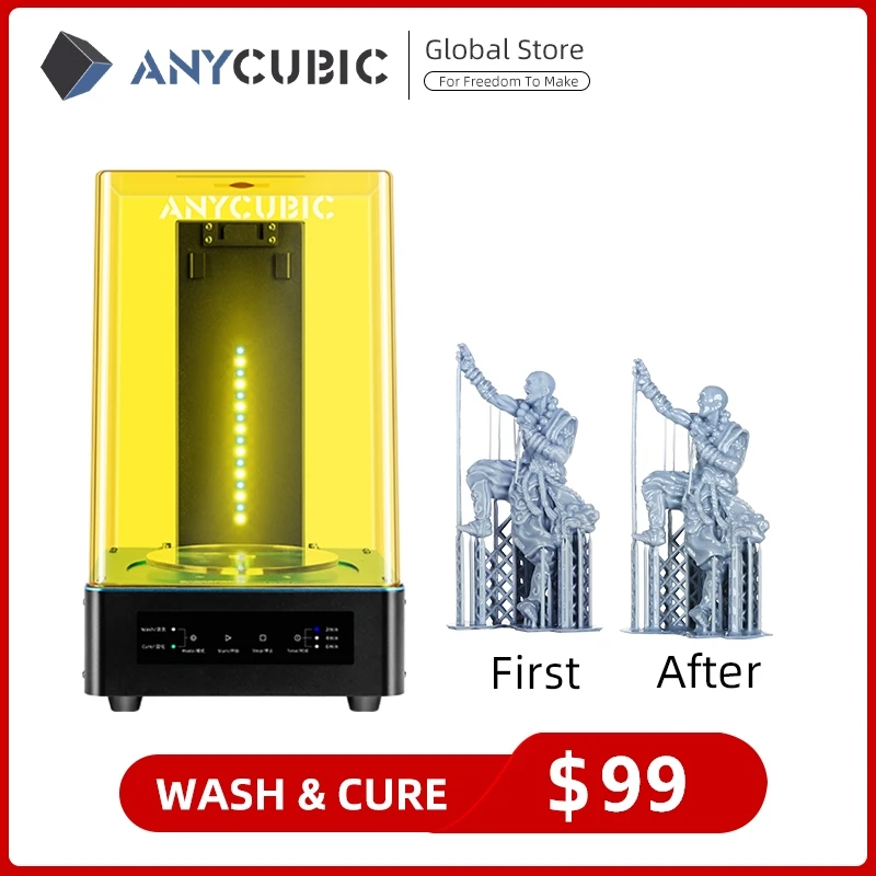 Anycubic 3d Printer Wash And Cure Machine 2 In 1 Uv Resin Curing For 3d Printer Cure Models Impresora 3d 3d Printers Aliexpress