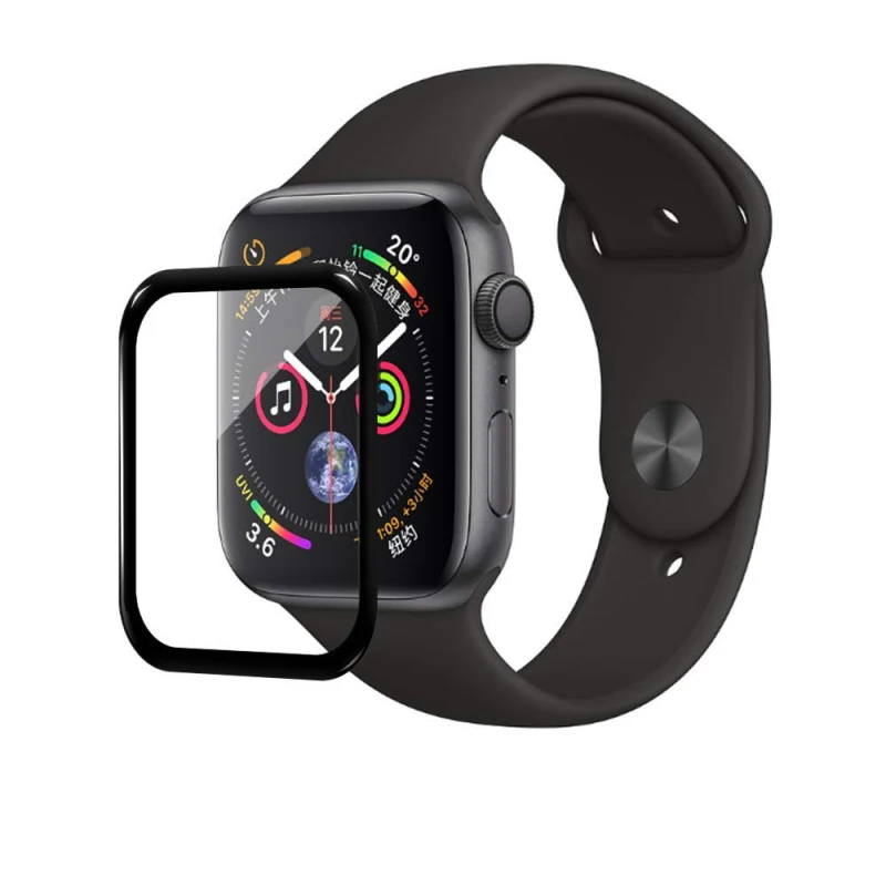 Полное покрытие 3D Закаленное стекло пленка для Apple Watch 3 2 1 4 38 мм 42 мм 40 мм 44 мм для iWatch Группа Защитная пленка для экрана