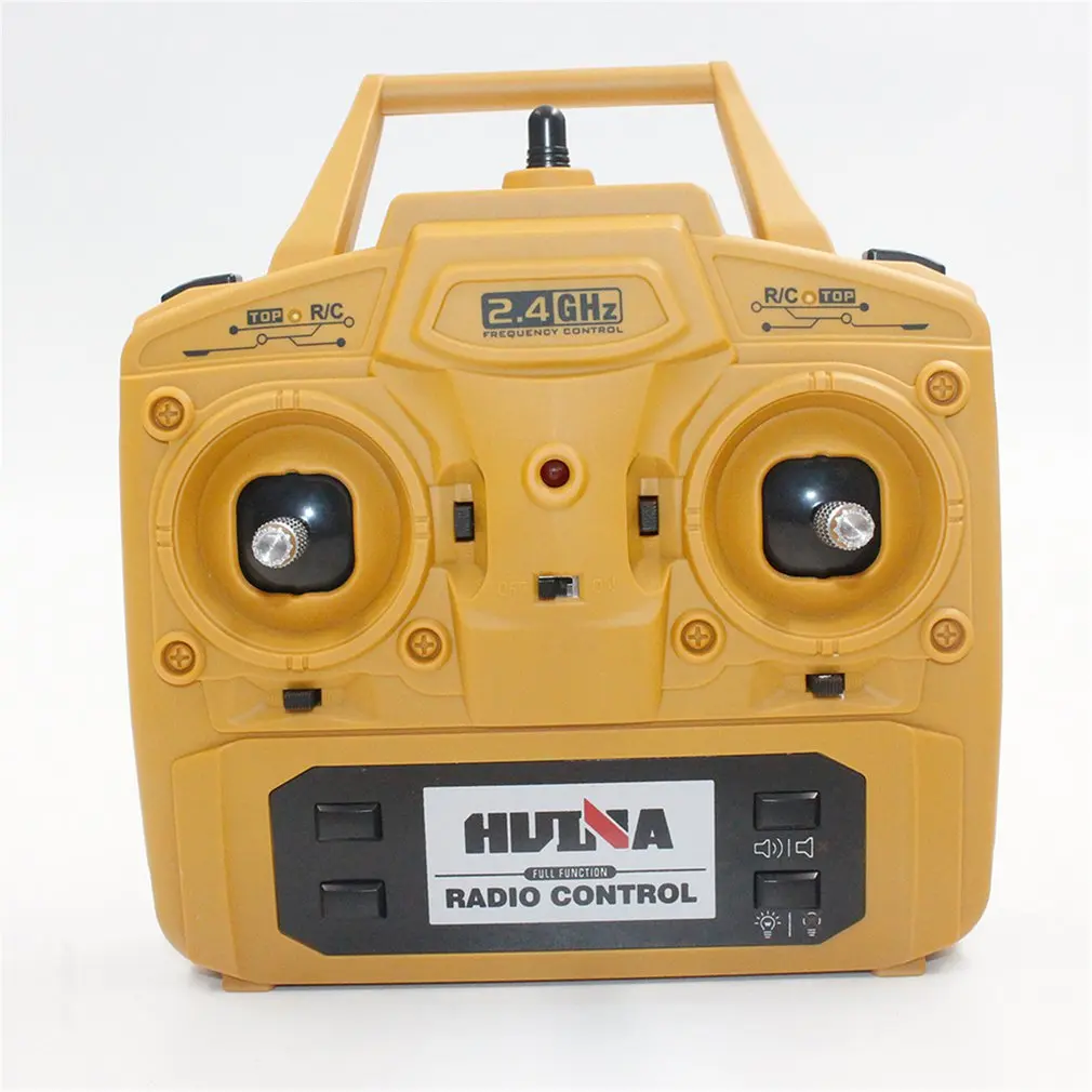 Huina 583 10 Ch RC Bulldozer Truck 1/14 2.4GHz Remote Control Excavator Alloy Bulldozer Boys Gift Autos RC Cars Toys RTR