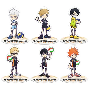 

Cartoon Cute Anime Haikyuu Hinata Kageyama Tsukishima Sugawara Acrylic Stand Figure Desk Plate Models Topper Decor