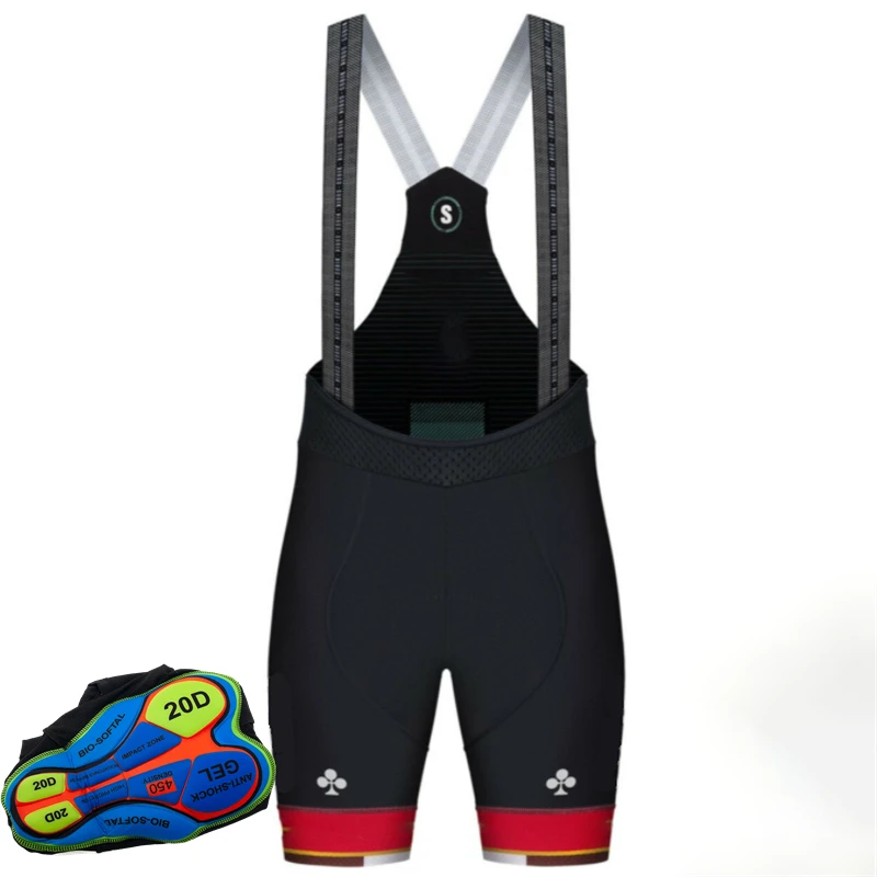 Cycling Bib Shorts Pro Team Mtb Bike Pants Tights For Men Summer Breathable Quick Dry 20D Gel Padded